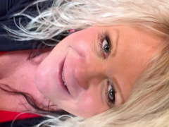 BBW Big Tit Blonde Freckled Milf Motel 6 Public Blowjob